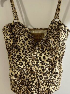 Vintage Guess Jeans Premium Leopard Bustier